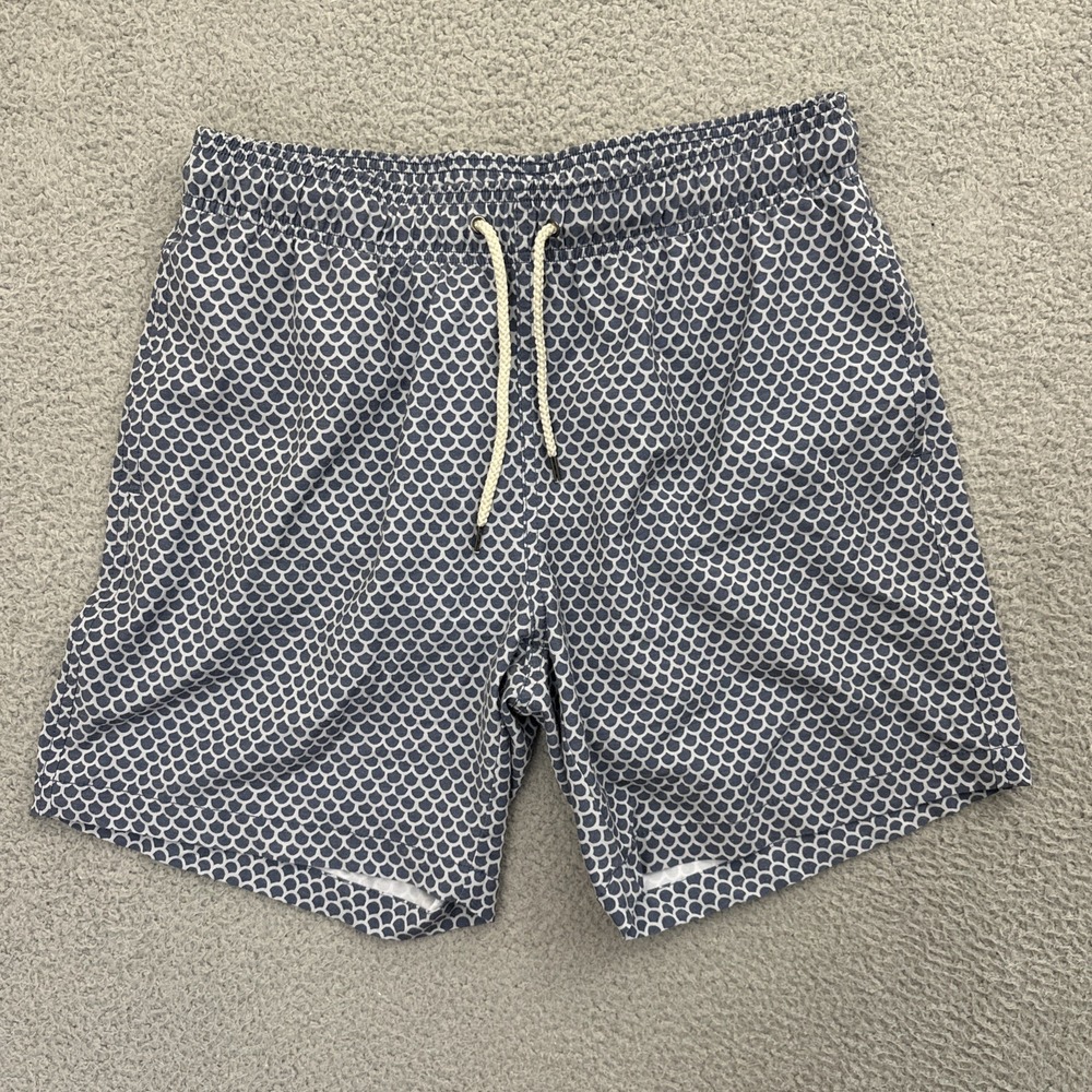 Faherty Beacon Swim Trunks Shorts 7.5" Blue Beach Summer Vacation Men's‎ XL